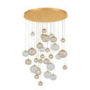 Vintage Gold Leaf Istanbul Chandelier 40" by Corbett Lighting, view 2