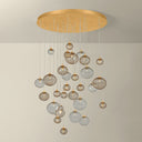 Vintage Gold Leaf Istanbul Chandelier 40" by Corbett Lighting, view 6