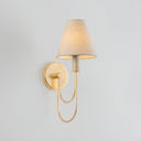 Vintage Gold Leaf Warrensburg Wall Sconce 6.5" by Hudson Valley, view 3