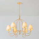 Vintage Gold Leaf Warrensburg Chandelier 32.25" by Hudson Valley, view 3