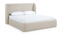 Warby Vegan Leather Upholstered Bed - Taupe