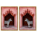 Zebras Apartment is Coral Pink Set