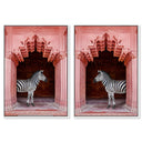 Zebras Apartment is Coral Pink Set