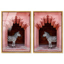 Zebras Apartment is Coral Pink Set