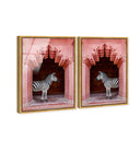 Zebras Apartment is Coral Pink Set