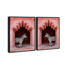 Zebras Apartment is Coral Pink Set