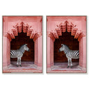 Zebras Apartment is Coral Pink Set