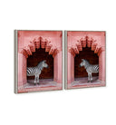 Zebras Apartment is Coral Pink Set