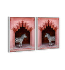 Zebras Apartment is Coral Pink Set