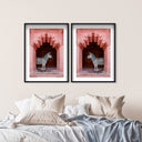 Zebras Apartment is Coral Pink Set