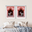 Zebras Apartment is Coral Pink Set