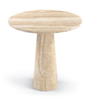 Fontelina 30" Genuine Genuine Marble Bistro Dining Table - Beige