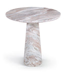 Fontelina 30" Genuine Genuine Marble Bistro Dining Table - Brown
