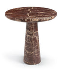 Fontelina 30" Genuine Genuine Marble Bistro Dining Table - Red
