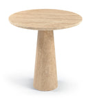 Fontelina 30" Genuine Travertine Bistro Dining Table - Travertine