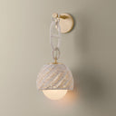 Champagne Leaf Piasu Wall Sconce 8.5" by Corbett Lighting, view 5