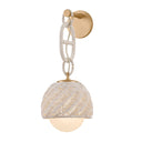 Champagne Leaf Piasu Chandelier 12.5" by Corbett Lighting, view 5