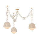 Champagne Leaf Piasu Chandelier 12.5" by Corbett Lighting, view 4