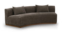 Avanti 104" Chenille Fabric Upholstered Sofa - Brown