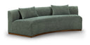 Avanti 104" Chenille Fabric Upholstered Sofa - Olive