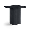 Belinda 32" Oak Veneer And Solid Wood Counter Height Table - Black