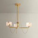 Vintage Brass Bunda Chandelier 30.5" by Corbett Lighting, view 4