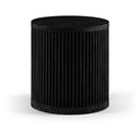 Madera Oak Veneer And Solid Wood End Table - Black