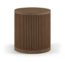 Madera Oak Veneer And Solid Wood End Table - Brown
