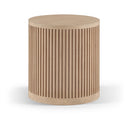 Madera Oak Veneer And Solid Wood End Table - Natural