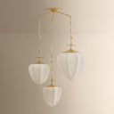 Vintage Brass Hoshi Chandelier 44" by Corbett Lighting, view 4