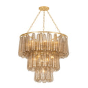 Vintage Gold Leaf Milos Chandelier 26.5" by Corbett Lighting, view 8