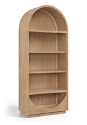 Hearth Solid Wood Bookcase - Natural