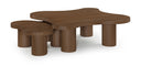 Cove Oak Veneer And Solid Wood 2pc. Coffee Table - Brown