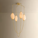Vintage Brass Positano Chandelier 29.75" by Corbett Lighting, view 4