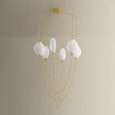 Vintage Brass Positano Chandelier 39" by Corbett Lighting, view 3