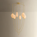 Vintage Brass Positano Chandelier 39" by Corbett Lighting, view 4