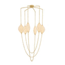 Vintage Brass Positano Chandelier 54" by Corbett Lighting, view 6