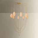 Vintage Brass Positano Chandelier 54" by Corbett Lighting