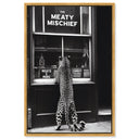 Meaty Mischief - Framed Acrylic Art