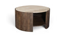 Solstice Travertine And Mango Wood Coffee Table - Brown