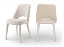 Cici Fabric Upholstered Dining Chair - Beige