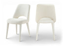 Cici Fabric Upholstered Dining Chair - Cream