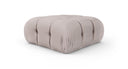 Orin Velvet Performance Fabric Upholstered Ottoman - Beige