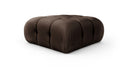 Orin Velvet Performance Fabric Upholstered Ottoman - Brown