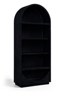 Hearth Solid Wood Bookcase - Black