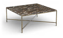 Valen Genuine Marble And Iron Coffee Table - Brown