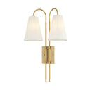 Vintage Brass Limoges Wall Sconce 14" by Corbett Lighting, view 2