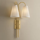 Vintage Brass Limoges Wall Sconce 14" by Corbett Lighting, view 7