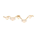 Vintage Gold Leaf Kune Close-To-Ceiling 49.75" by Corbett Lighting, view 4