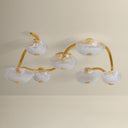 Vintage Gold Leaf Kune Close-To-Ceiling 49.75" by Corbett Lighting